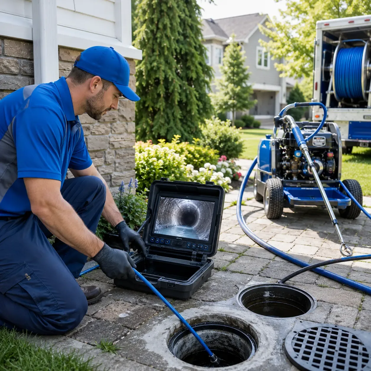 Outdoor drain cleaning professionals serving Norfolk, NY